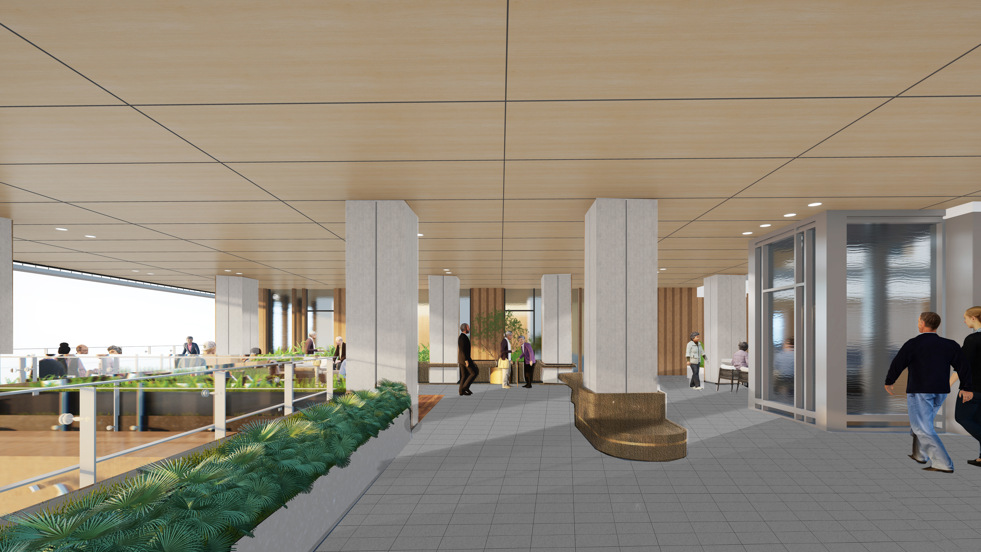 二层架空休闲区